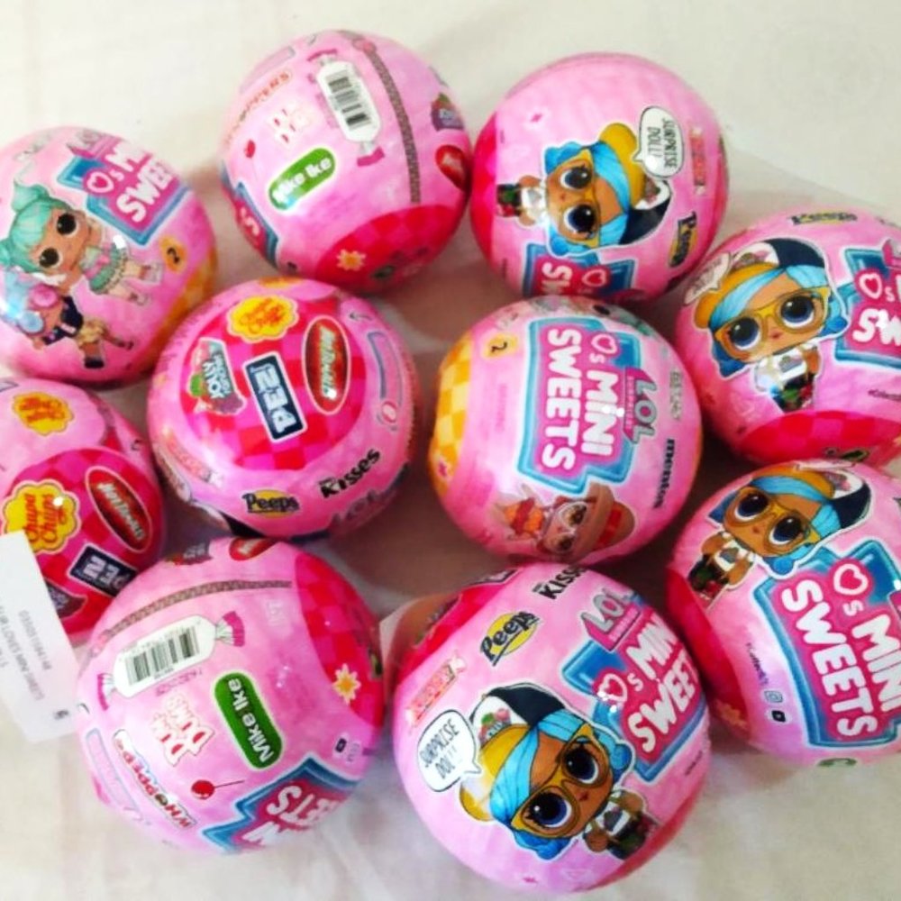 LOT OF 10 : LOL SURPRISE! MINI MYSTERY BALLS - MINI SWEETS S1 - 8 SURPRISES EACH
